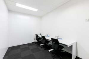 クロスコープ渋谷オフィスの3名用個室のイメージ